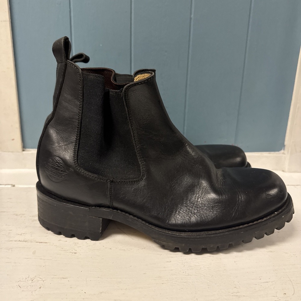 Capa de Ozono Black WoMen's Chelsea Boots Shoe Size 9 Booties Steel Toe‎